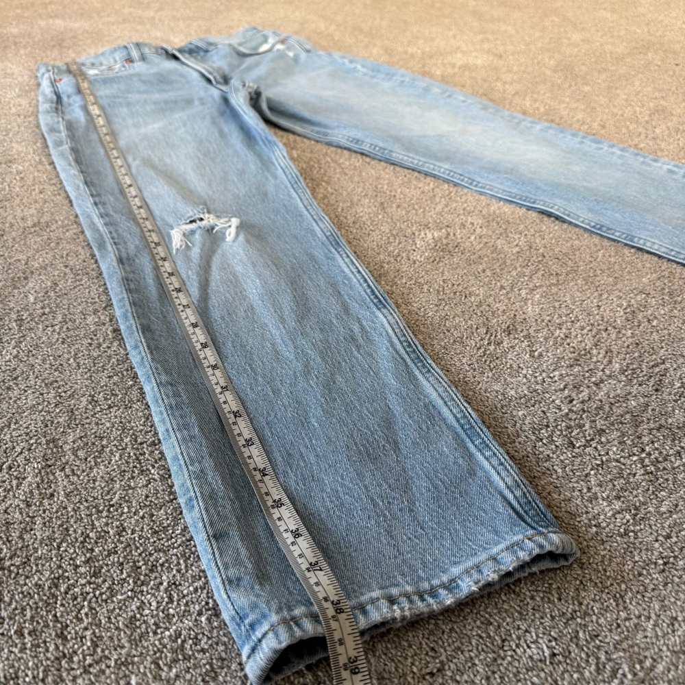 Gap Sky High Distressed Straight Leg Jeans 28 6P - Picture 6 of 12